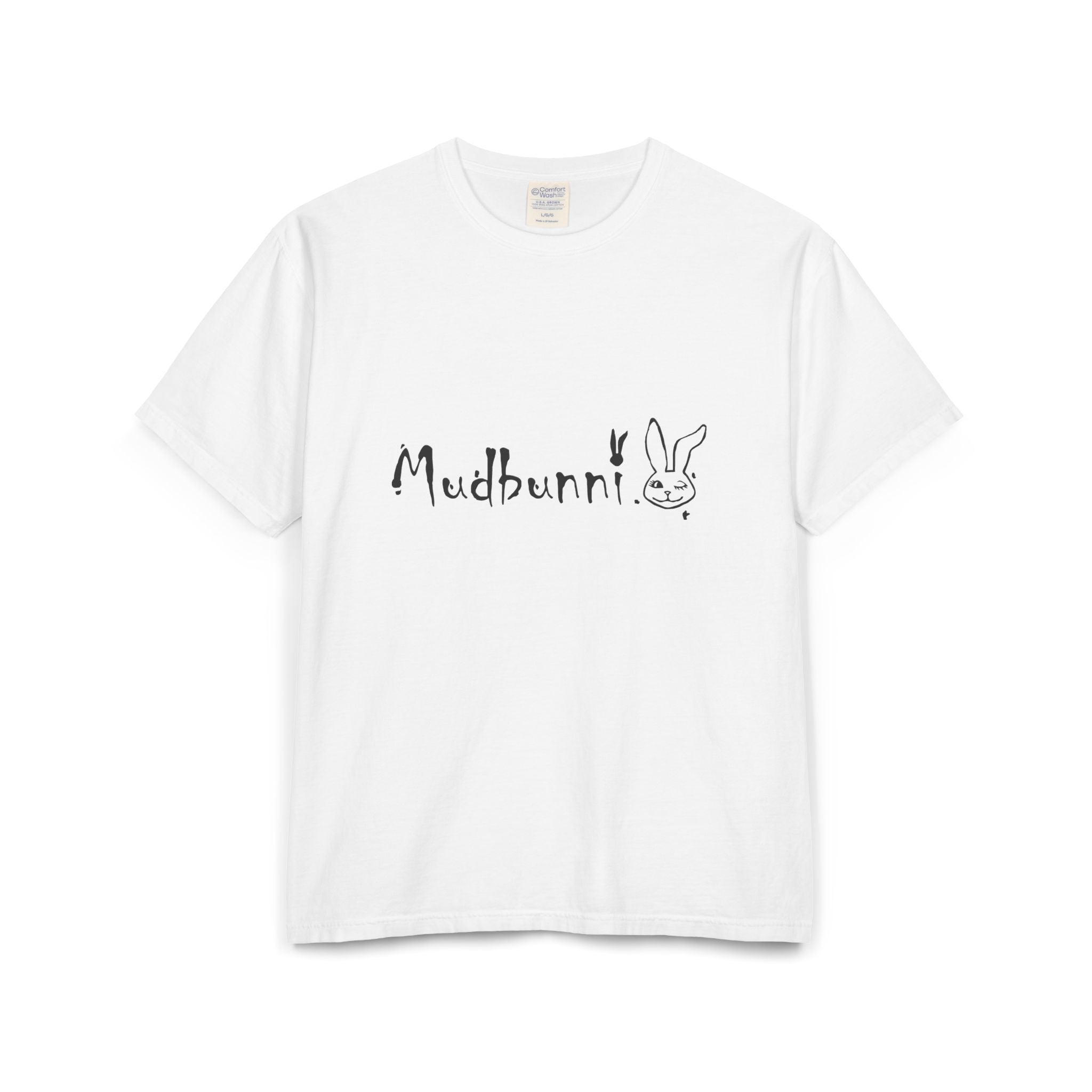 Mudbunni T-Shirt - Vintage Bunny Logo Sunset Photo Tee