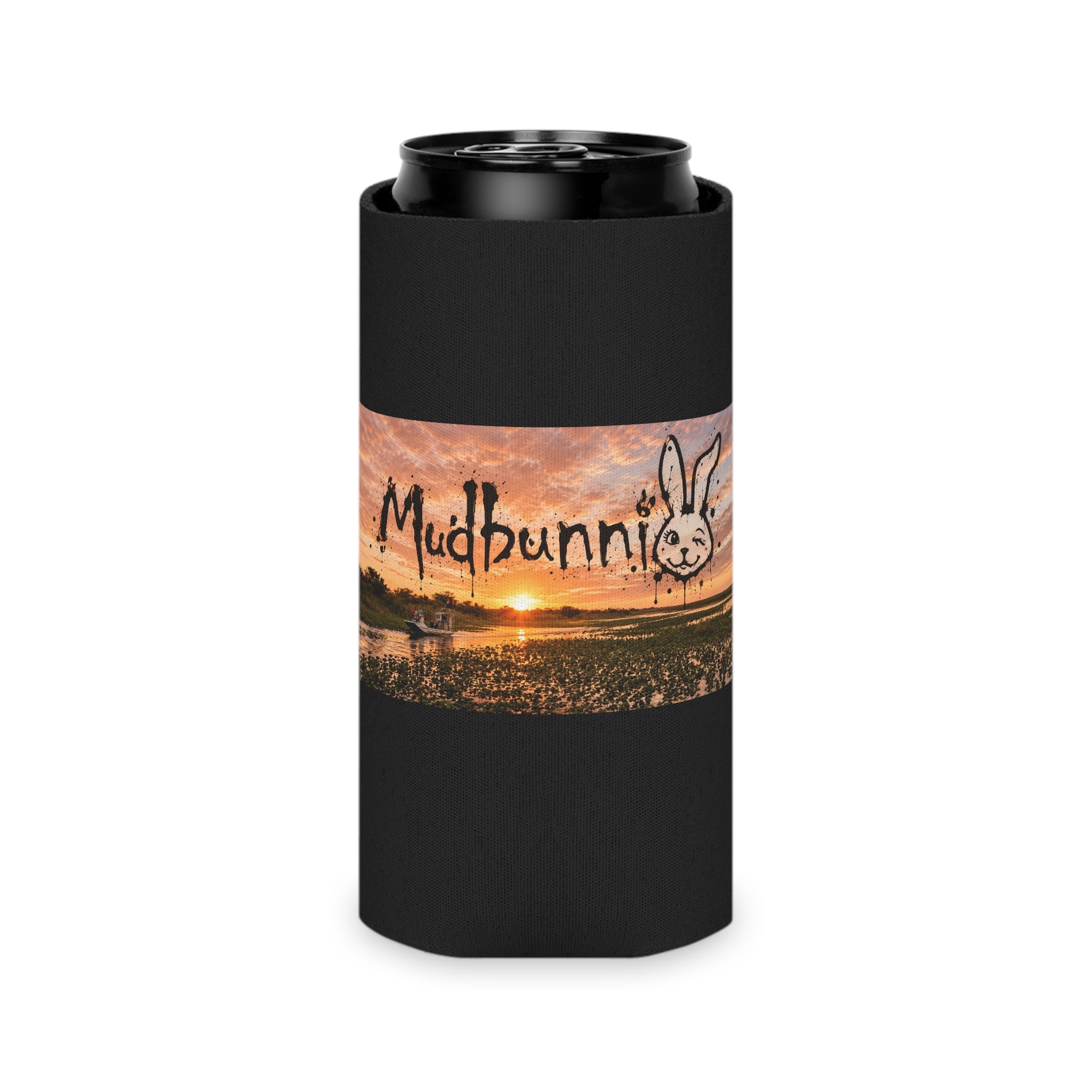 Can Cooler — 'Madinluv' Sunset Logo Neoprene Beer Koozie